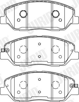 Jurid 572607J - Brake Pad Set, disc brake www.autospares.lv