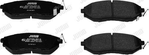 Jurid 572638J - Brake Pad Set, disc brake www.autospares.lv