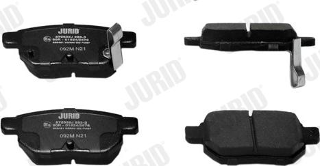 Jurid 572632J - Brake Pad Set, disc brake www.autospares.lv