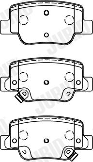 Jurid 572623J - Bremžu uzliku kompl., Disku bremzes www.autospares.lv