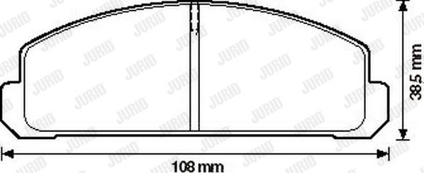 Jurid 572196J - Bremžu uzliku kompl., Disku bremzes www.autospares.lv