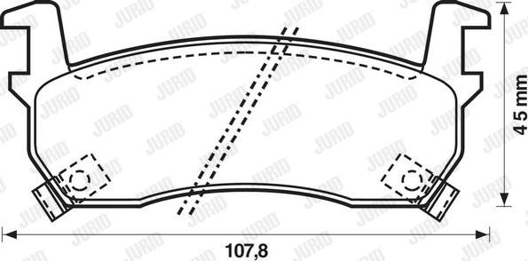 Jurid 572190J - Тормозные колодки, дисковые, комплект www.autospares.lv