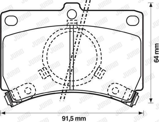 Jurid 572144J - Bremžu uzliku kompl., Disku bremzes autospares.lv