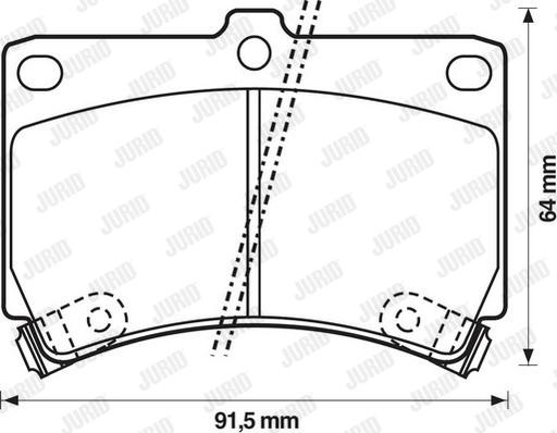 Jurid 572145J - Bremžu uzliku kompl., Disku bremzes www.autospares.lv