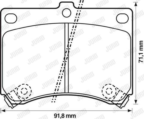 Jurid 572146J - Bremžu uzliku kompl., Disku bremzes www.autospares.lv