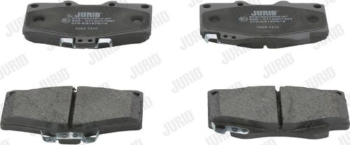 Jurid 572140J - Тормозные колодки, дисковые, комплект www.autospares.lv