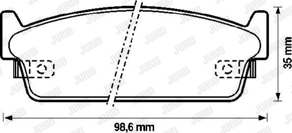 Jurid 572153J - Тормозные колодки, дисковые, комплект www.autospares.lv