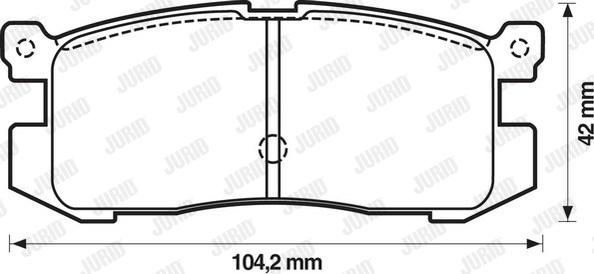 Jurid 572169J - Bremžu uzliku kompl., Disku bremzes autospares.lv