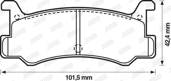 Jurid 572162J - Bremžu uzliku kompl., Disku bremzes www.autospares.lv