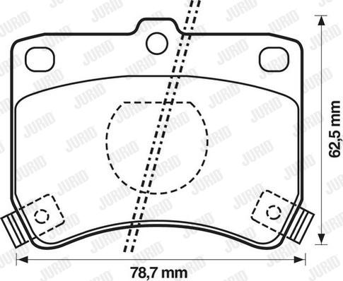 Jurid 572100J - Bremžu uzliku kompl., Disku bremzes autospares.lv