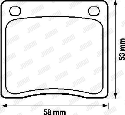 Jurid 572101J - Bremžu uzliku kompl., Disku bremzes www.autospares.lv