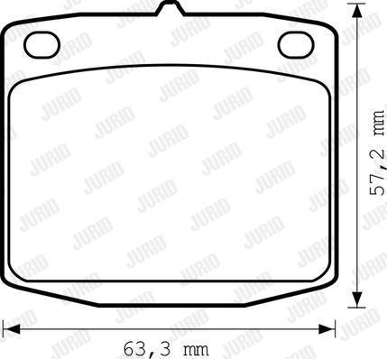 Jurid 572108J - Bremžu uzliku kompl., Disku bremzes www.autospares.lv