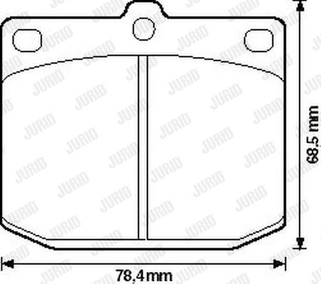 Jurid 572115J - Bremžu uzliku kompl., Disku bremzes www.autospares.lv