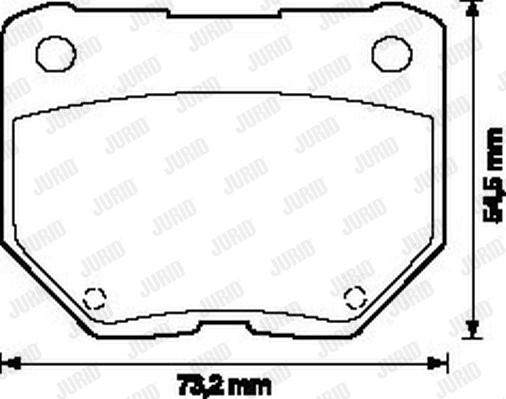 Jurid 572110J - Bremžu uzliku kompl., Disku bremzes www.autospares.lv