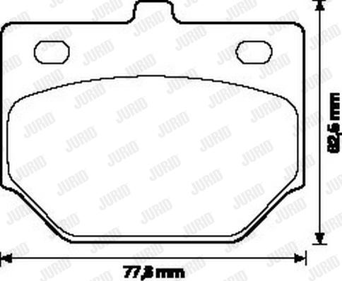 Jurid 572111J - Bremžu uzliku kompl., Disku bremzes www.autospares.lv