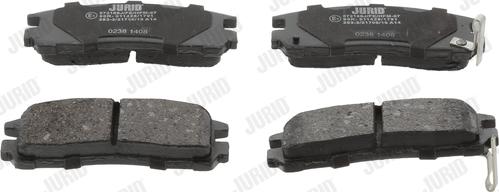 Jurid 572186J - Тормозные колодки, дисковые, комплект www.autospares.lv