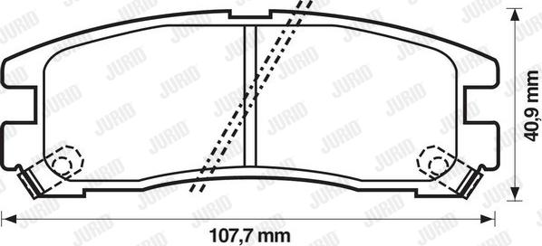 Jurid 572186J - Bremžu uzliku kompl., Disku bremzes autospares.lv