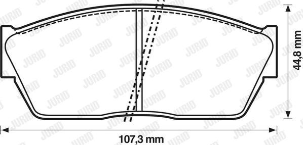 Jurid 572180J - Bremžu uzliku kompl., Disku bremzes autospares.lv