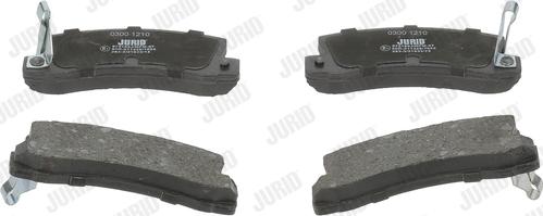 Jurid 572188J - Тормозные колодки, дисковые, комплект www.autospares.lv