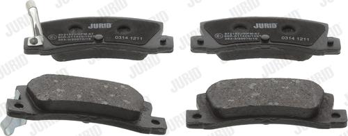 Jurid 572182J - Brake Pad Set, disc brake www.autospares.lv