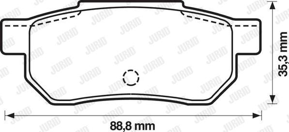 Jurid 572135J - Bremžu uzliku kompl., Disku bremzes www.autospares.lv