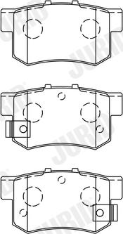 Jurid 572138J - Bremžu uzliku kompl., Disku bremzes www.autospares.lv