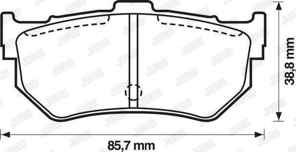 Jurid 572133J - Bremžu uzliku kompl., Disku bremzes autospares.lv