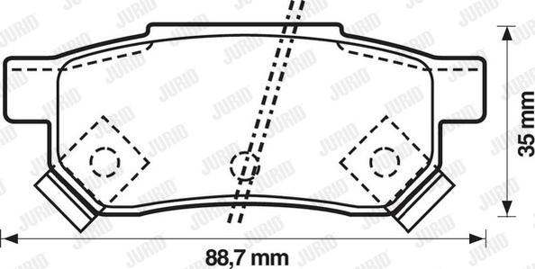 Jurid 572137J - Bremžu uzliku kompl., Disku bremzes autospares.lv