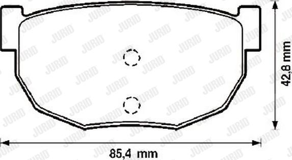 Jurid 572129J - Тормозные колодки, дисковые, комплект www.autospares.lv