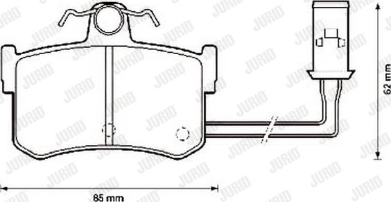 Jurid 572124J - Bremžu uzliku kompl., Disku bremzes autospares.lv