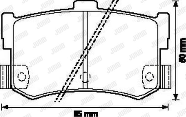 Jurid 572123J - Brake Pad Set, disc brake www.autospares.lv