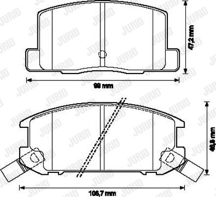 Jurid 572175J - Brake Pad Set, disc brake www.autospares.lv