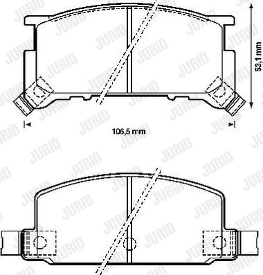 Jurid 572172J - Brake Pad Set, disc brake www.autospares.lv