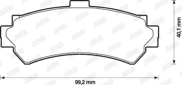 Jurid 572398J - Тормозные колодки, дисковые, комплект www.autospares.lv