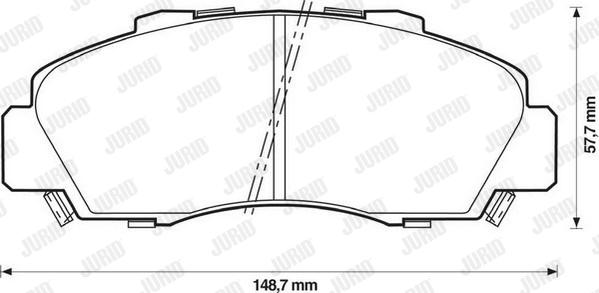 Jurid 572393J - Bremžu uzliku kompl., Disku bremzes www.autospares.lv