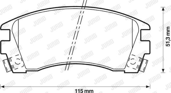 Jurid 572397J - Brake Pad Set, disc brake www.autospares.lv