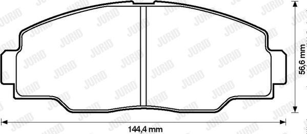 Jurid 572366J - Brake Pad Set, disc brake www.autospares.lv