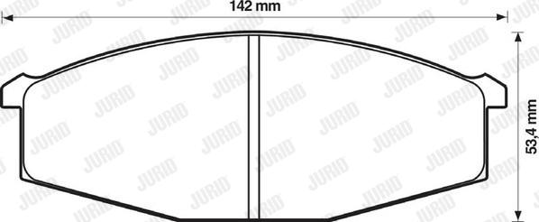 Jurid 572362J - Bremžu uzliku kompl., Disku bremzes www.autospares.lv