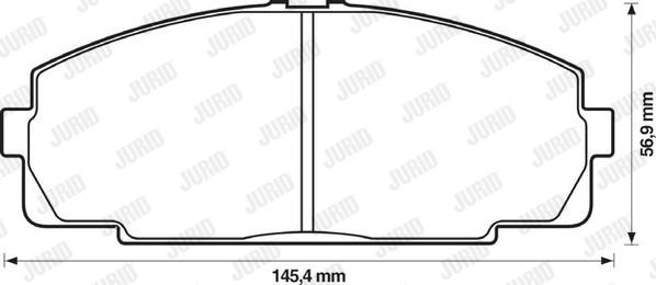 Jurid 572367J - Bremžu uzliku kompl., Disku bremzes www.autospares.lv