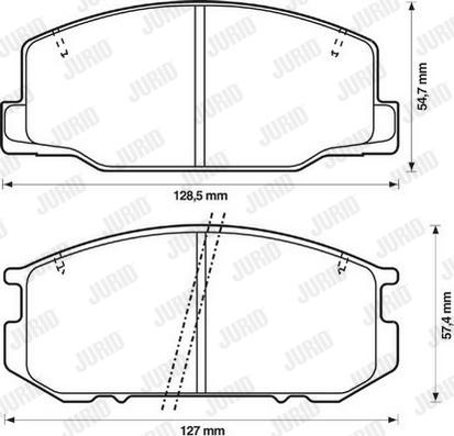 Jurid 572305J - Тормозные колодки, дисковые, комплект www.autospares.lv