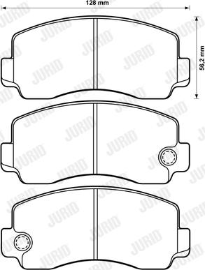 Jurid 572300J - Bremžu uzliku kompl., Disku bremzes www.autospares.lv