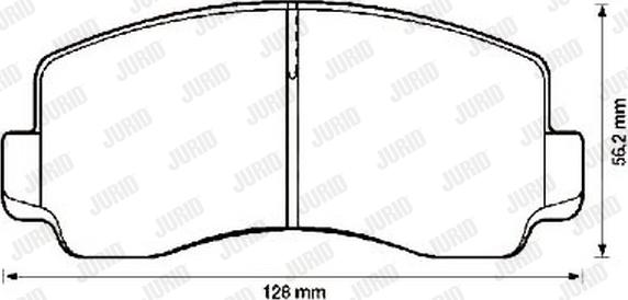 Jurid 572302J - Тормозные колодки, дисковые, комплект www.autospares.lv