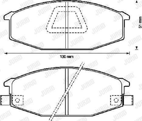 Jurid 572315J - Bremžu uzliku kompl., Disku bremzes autospares.lv