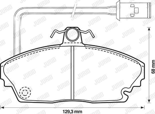 Jurid 572311J - Bremžu uzliku kompl., Disku bremzes www.autospares.lv