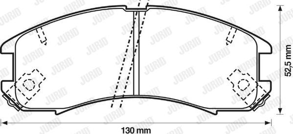 Jurid 572317J - Brake Pad Set, disc brake www.autospares.lv