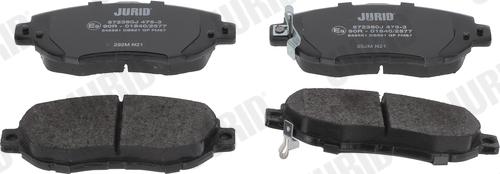 Jurid 572380J - Brake Pad Set, disc brake www.autospares.lv