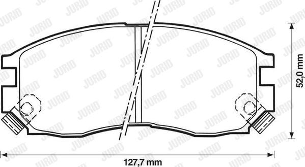 Jurid 572381J - Bremžu uzliku kompl., Disku bremzes autospares.lv