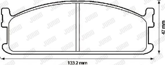 Jurid 572335J - Bremžu uzliku kompl., Disku bremzes www.autospares.lv