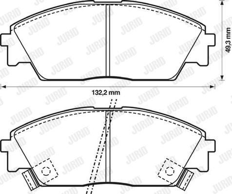 Jurid 572330J - Bremžu uzliku kompl., Disku bremzes www.autospares.lv