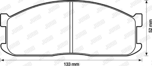 Jurid 572331J - Bremžu uzliku kompl., Disku bremzes www.autospares.lv